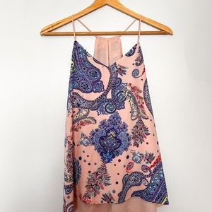 Express Pink Paisley Reversible Cami (XS)